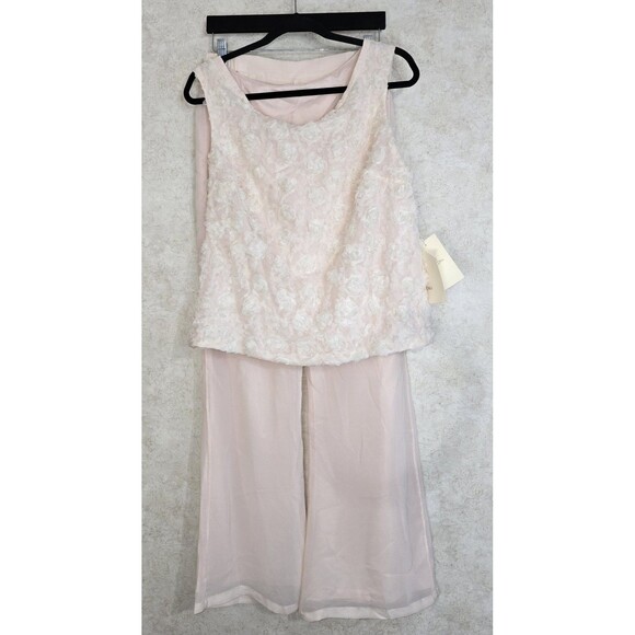 NEW LanTing Bride Pale Pink Roset MOB Two Piece Set Size 10 - Picture 1 of 12